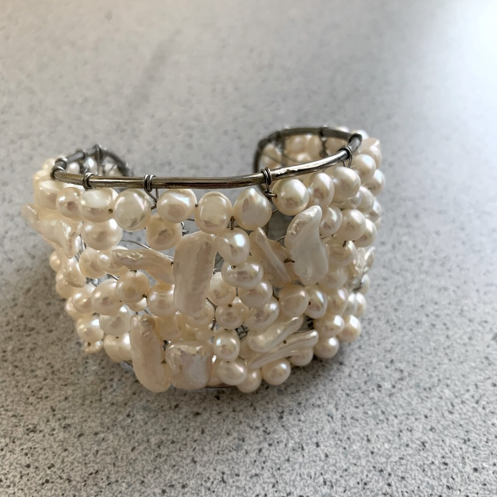 Freshwater Pearl cuff bracelet